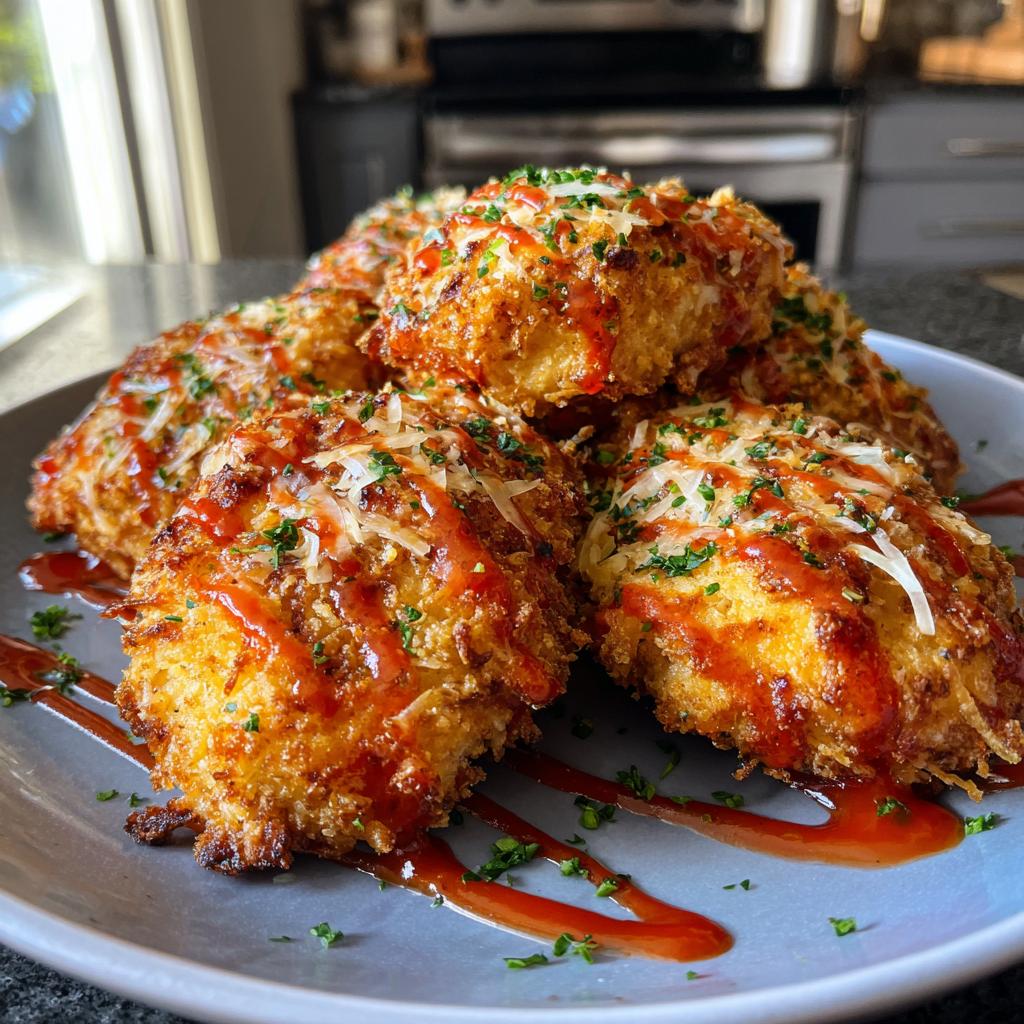 Airfryer Krokante Buffalo Parmezaan Kip