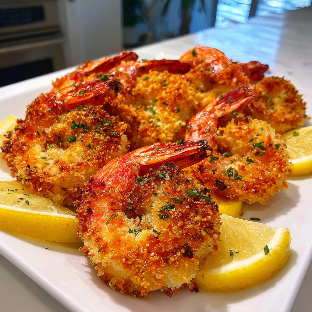 Airfryer Parmezaan Krokante Garnalen