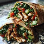 Citroen-oregano kipwraps met tabouleh