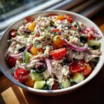 Griekse kipsalade met tzatziki-dressing