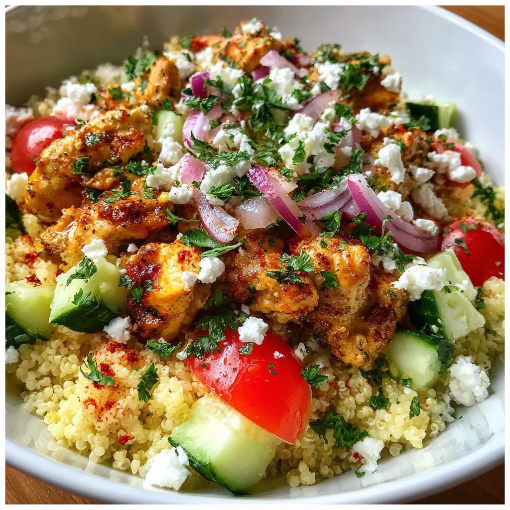 Kip gyro bowls met quinoa en feta - detail 1