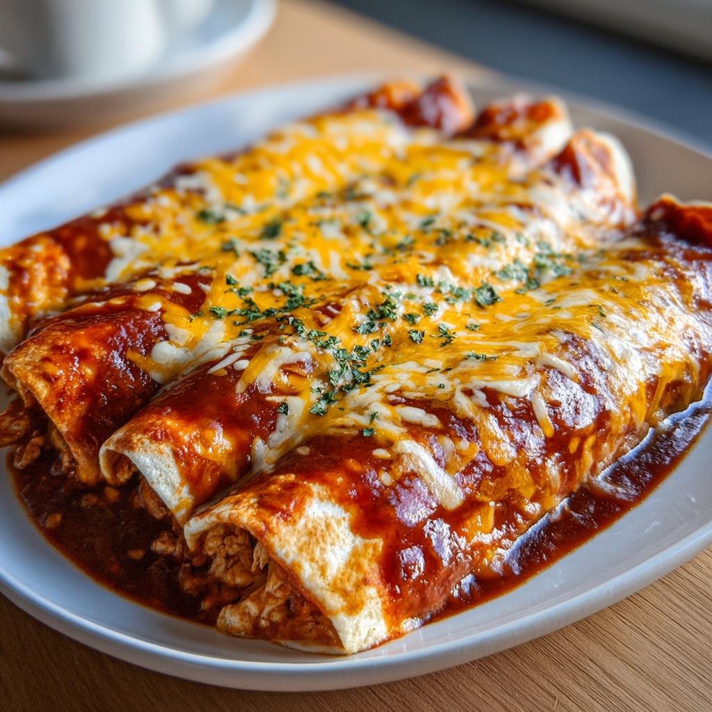 Makkelijke kip enchiladas