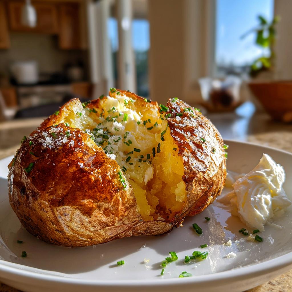 gepofte aardappel in de airfryer