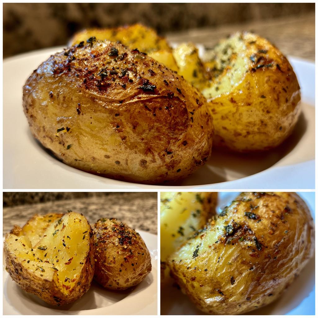 gepofte aardappelen in de airfryer - detail 1