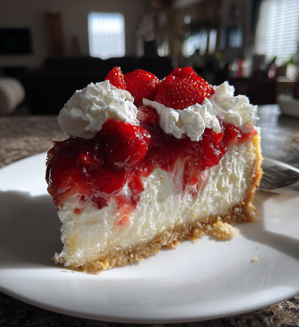 Aardbeien Shortcake Cheesecake - detail 1