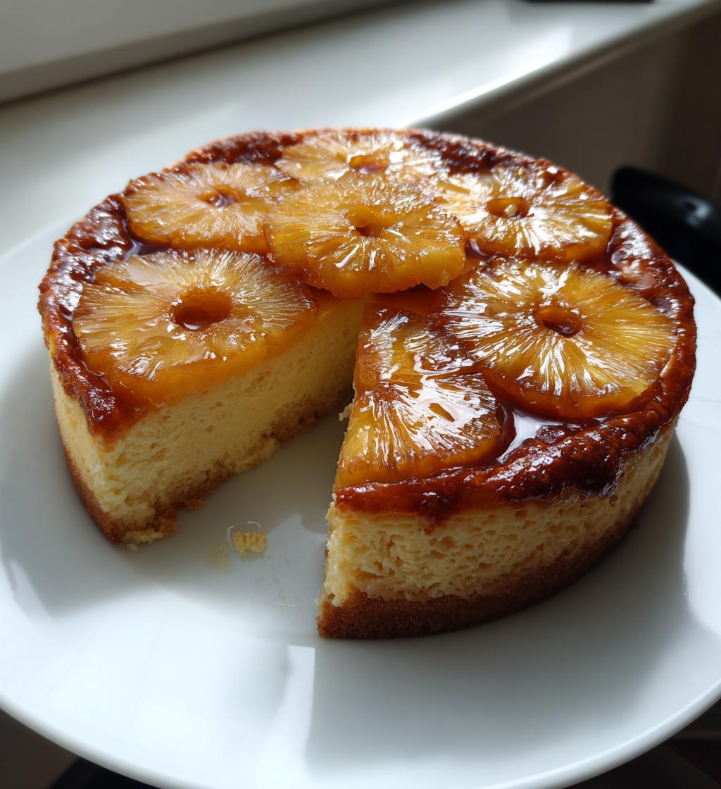 Ananas Upside Down Cheesecake - detail 1