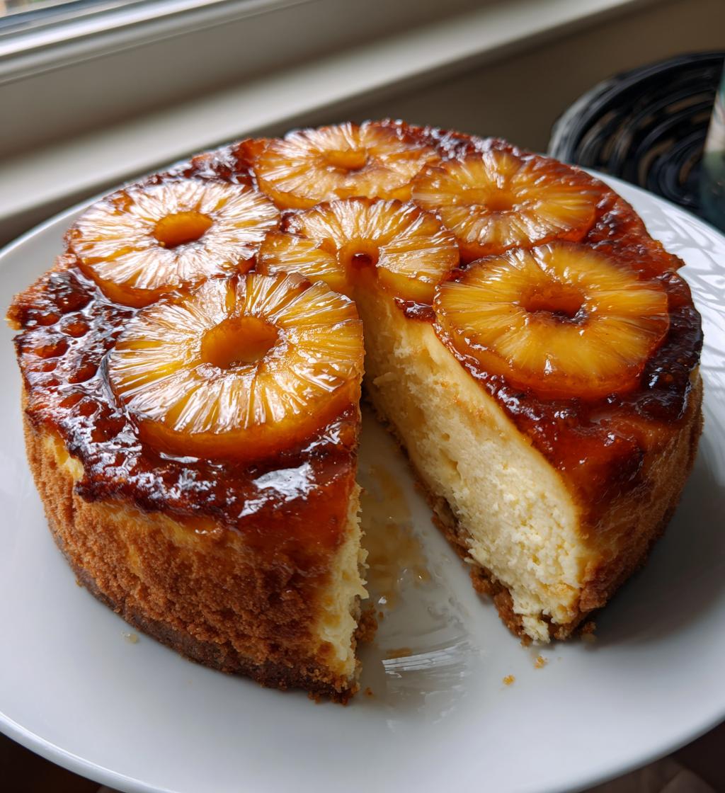 Ananas Upside Down Cheesecake