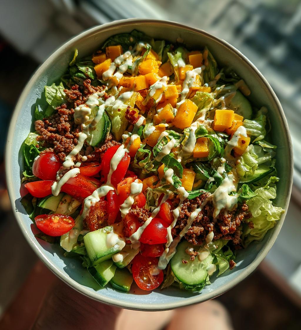 Big Mac salade - detail 1
