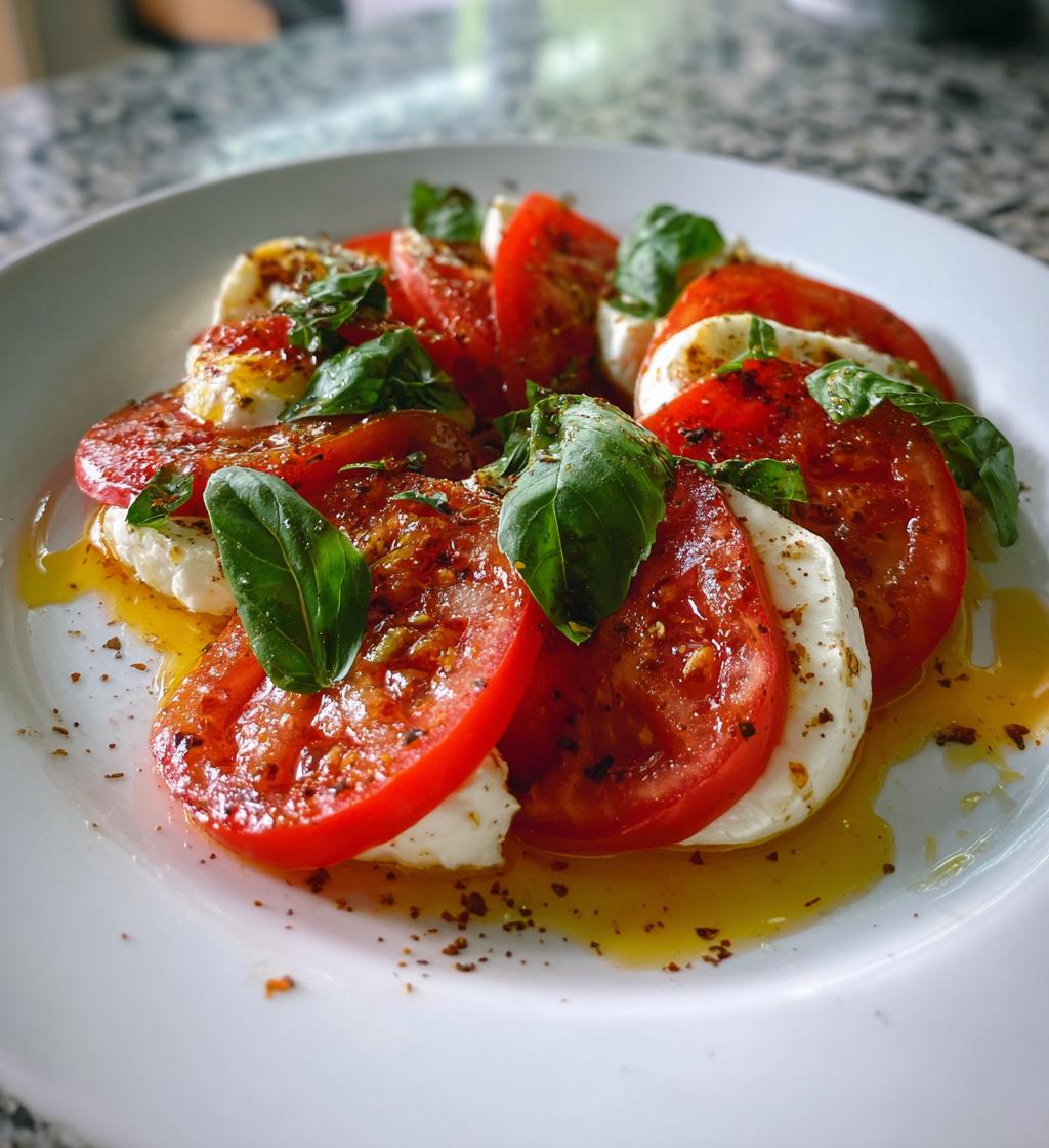 Caprese salade - detail 1