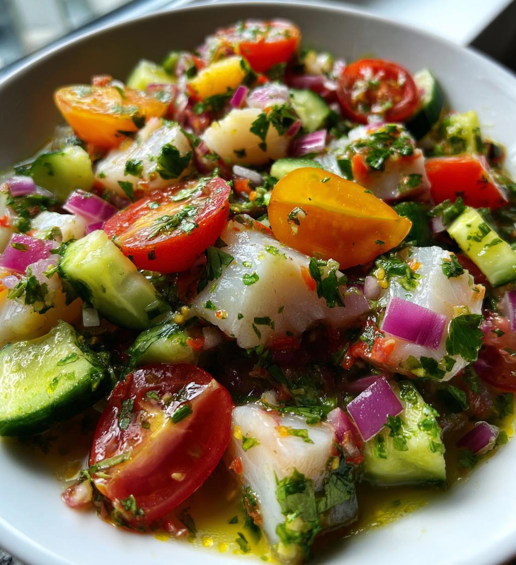 Ceviche Salade met Kabeljauw - detail 1