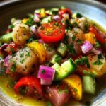 Ceviche Salade met Kabeljauw