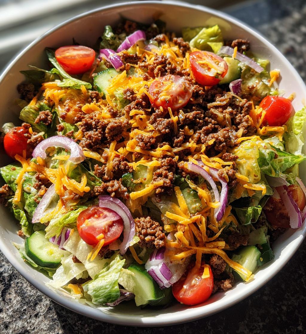 Cheeseburgersalade