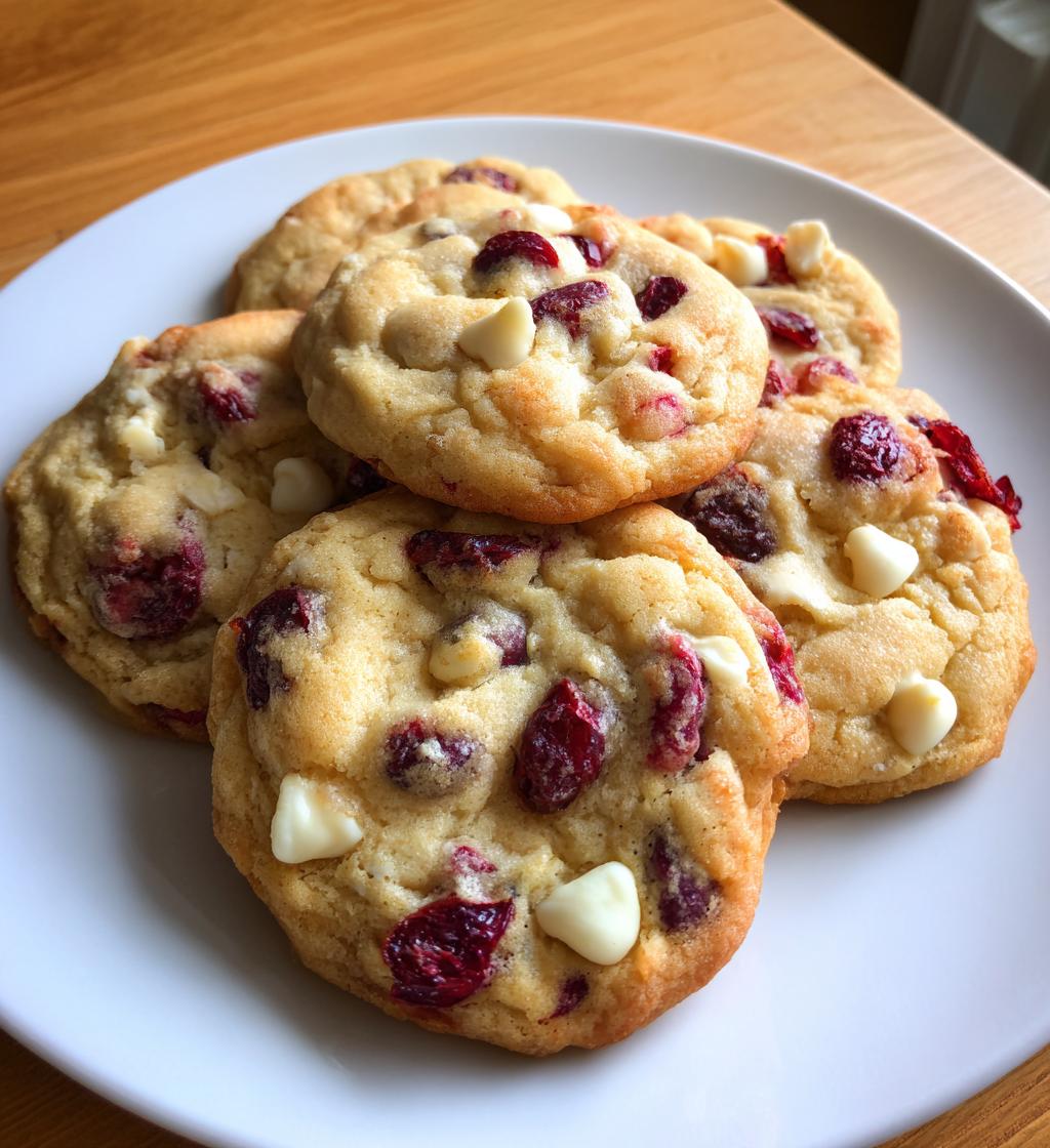 Cranberry White Chocolate Cookies