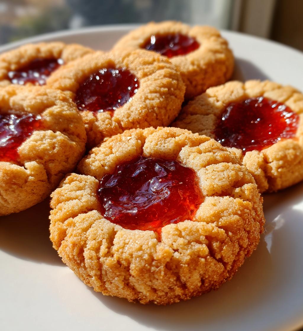 Duimafdruk Koekjes met Jam
