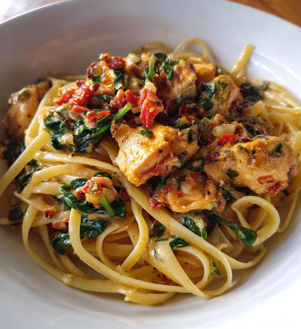 Eenpans Toscaanse Kip Pasta