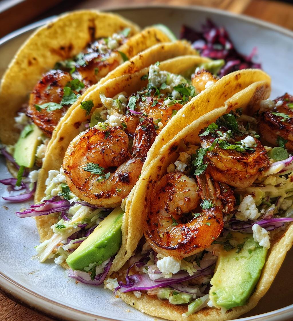 Garnalen Tacos met Koriander Slaw