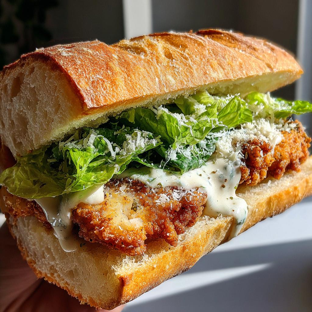 Gefrituurde Kip Caesar Sandwich - detail 1