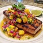 Gegrilde Zwaardvis met Ananassalsa