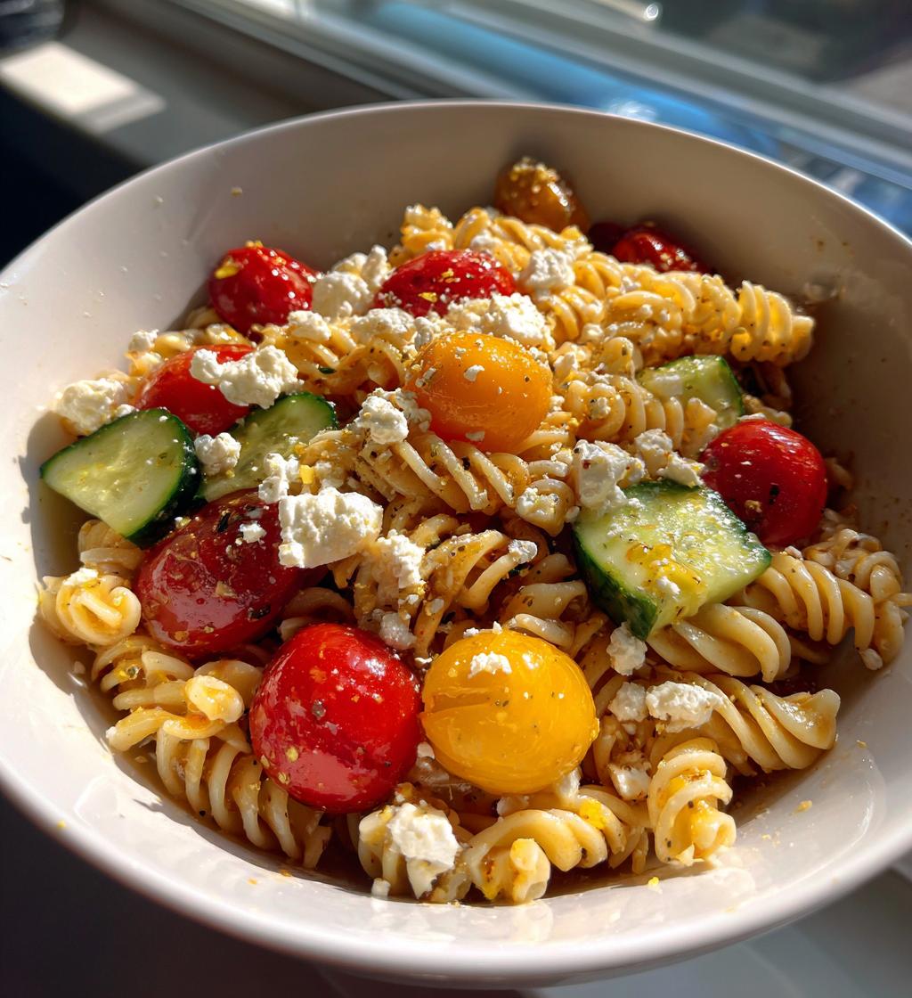 Hoge-eiwit pasta salade - detail 1