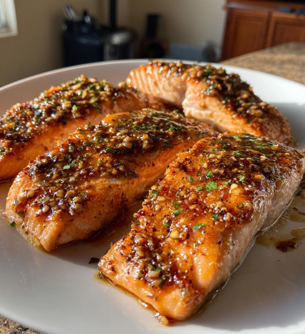 Honing-Knoflook Zalm - detail 1