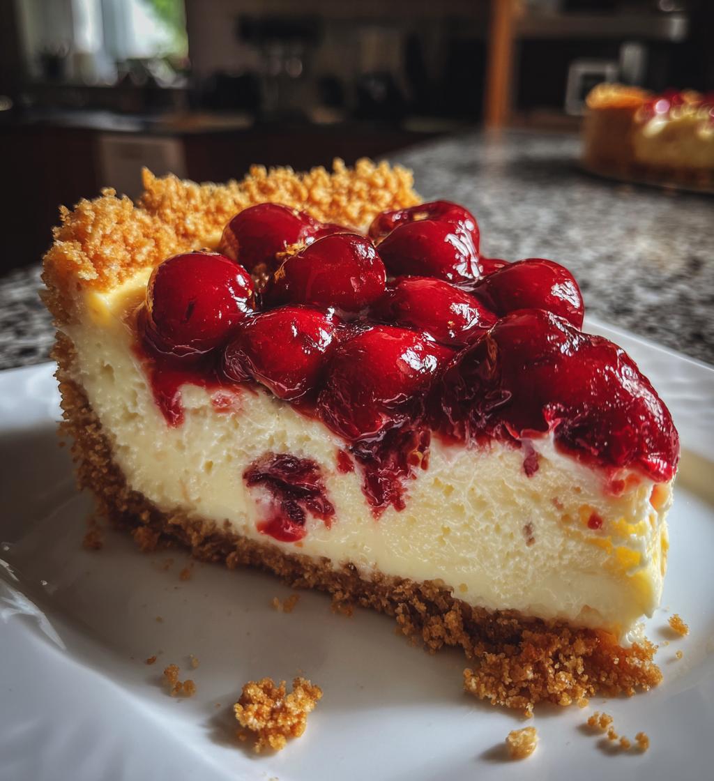 Kersencheesecake - detail 1
