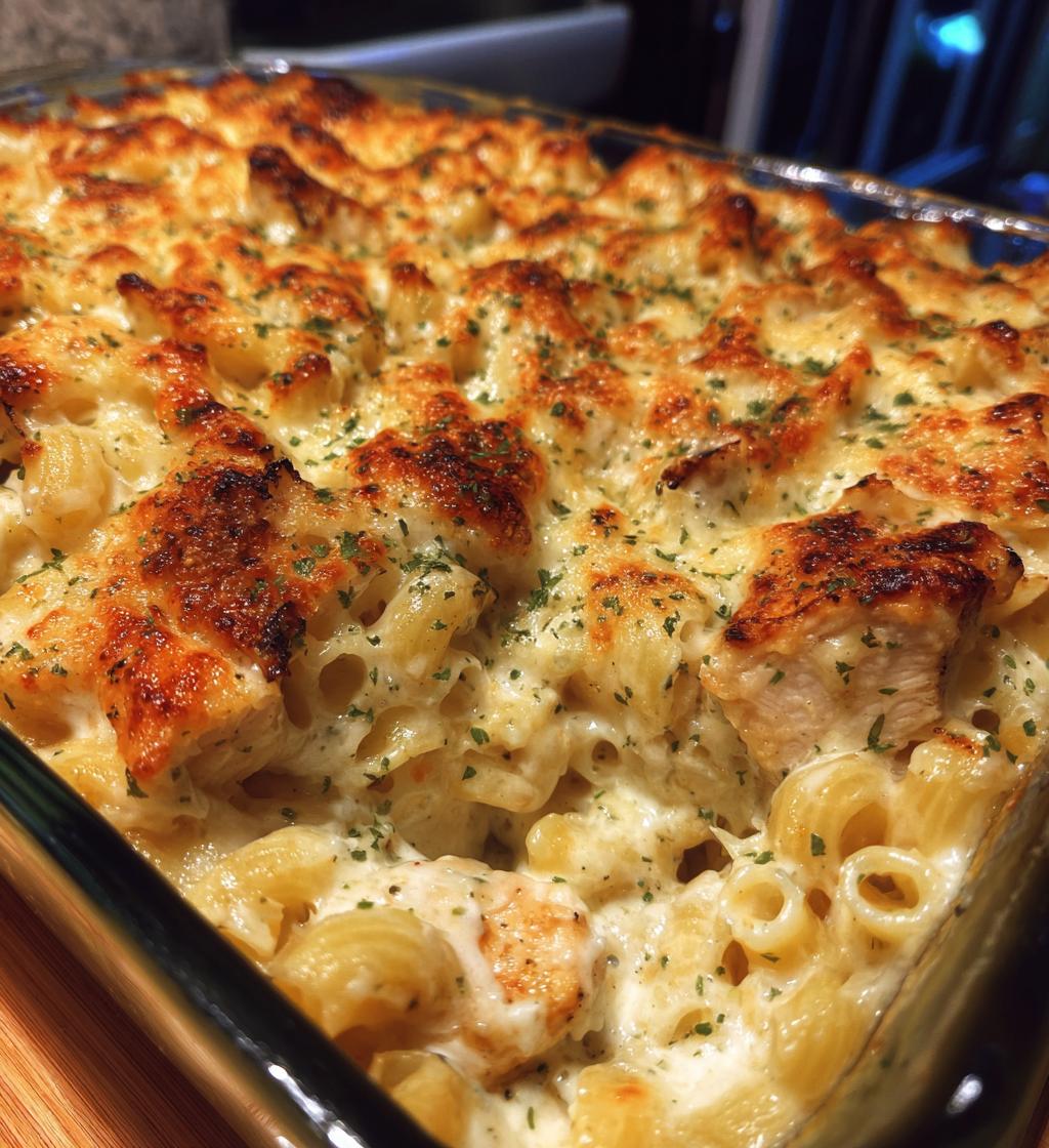 Kip Alfredo Pasta Ovenschotel