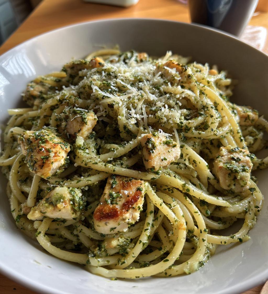 Kip Pesto Pasta - detail 1