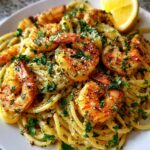 Knoflookboter Garnalenpasta
