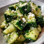 Komkommer-Cotija en limoensalade