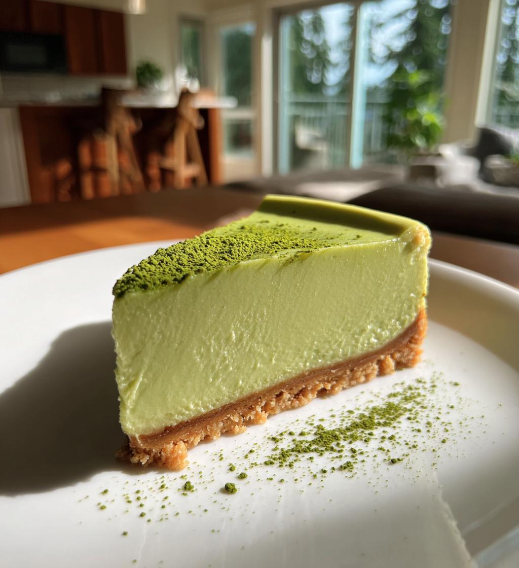 Matcha Cheesecake - detail 1