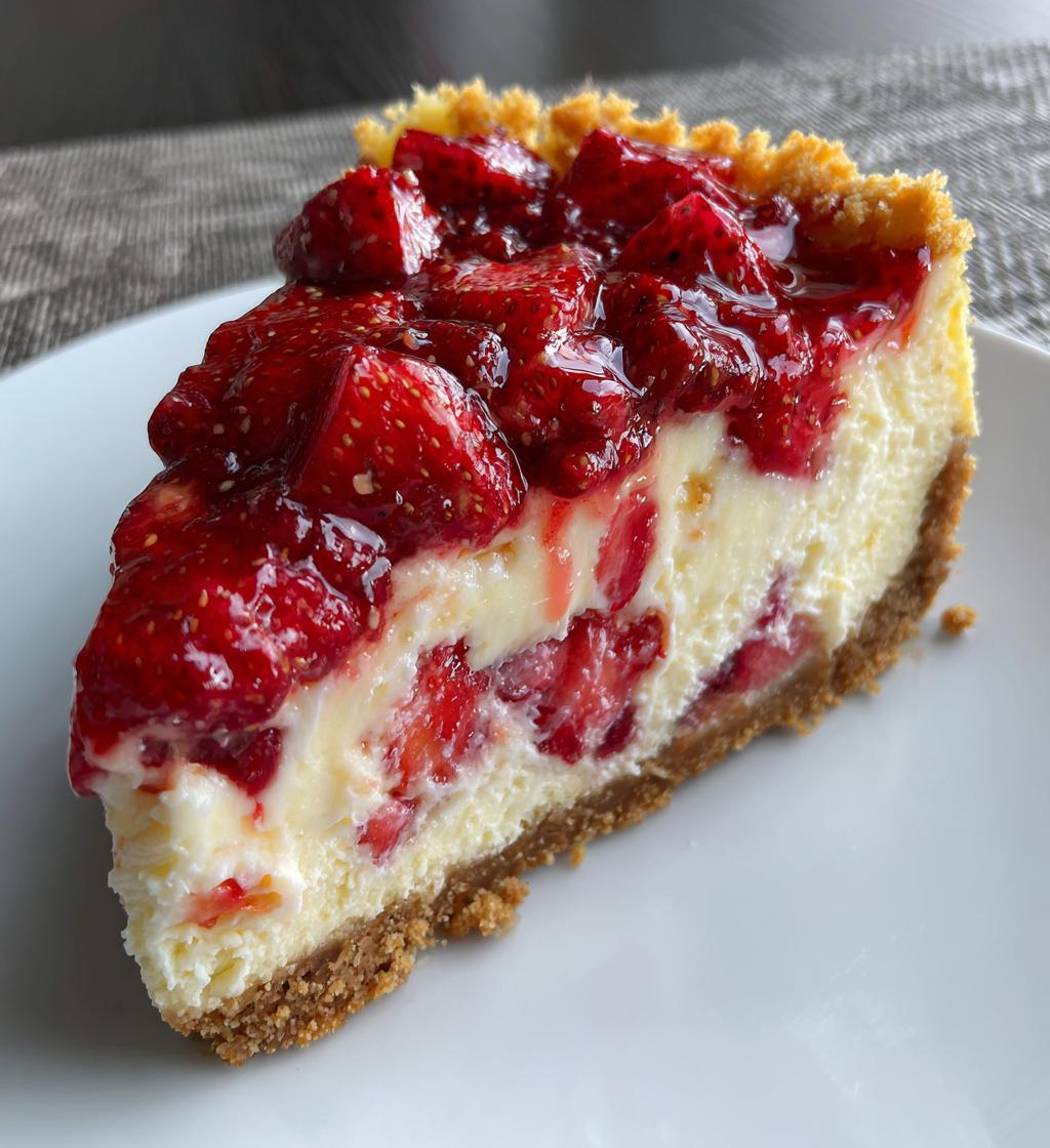 No-bake Aardbeien Cheesecake