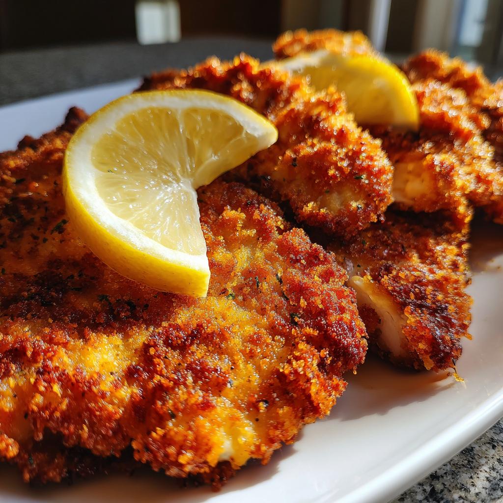 Oostenrijkse Schnitzel (met kip)