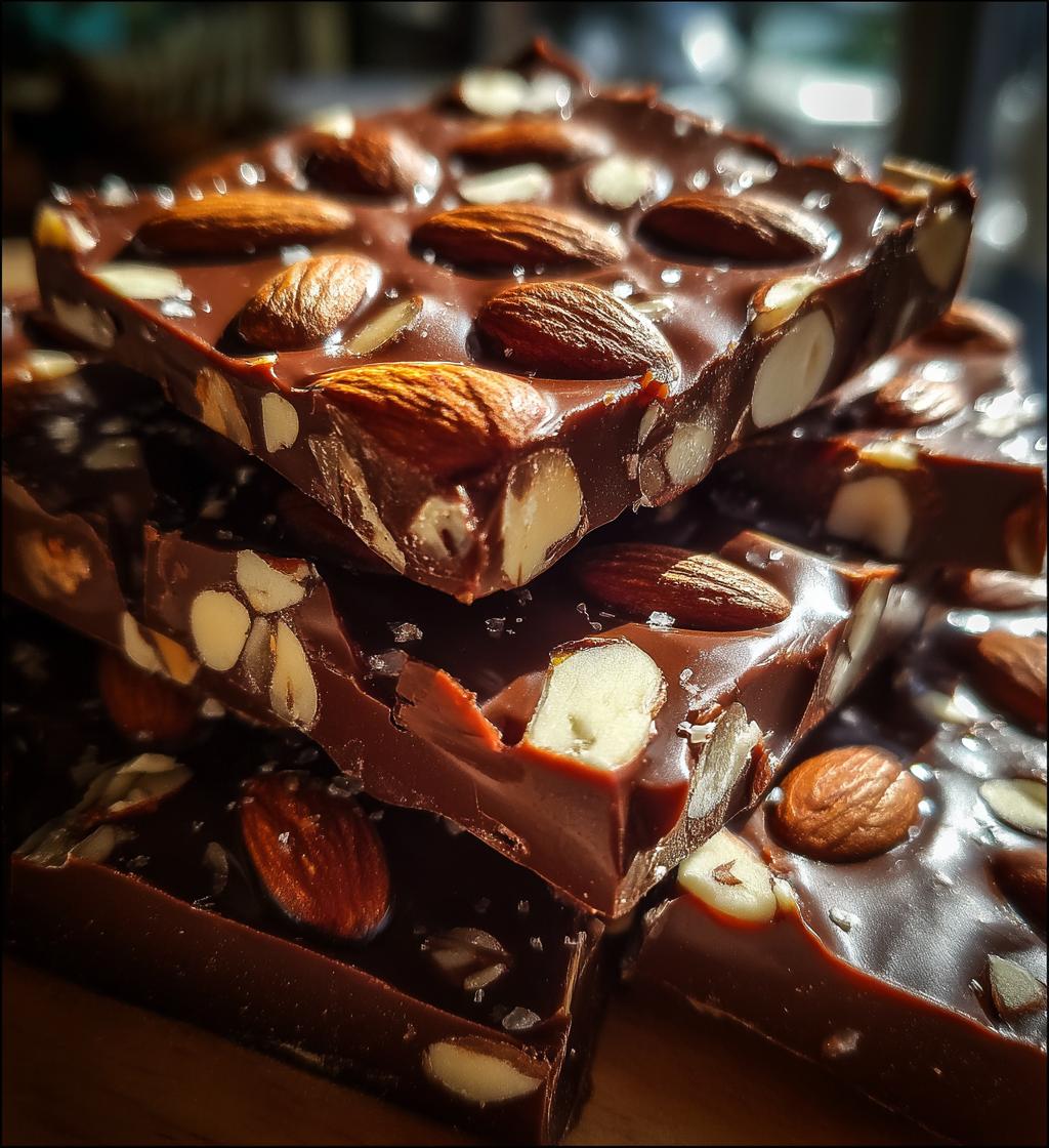 Pure chocolade met amandelen