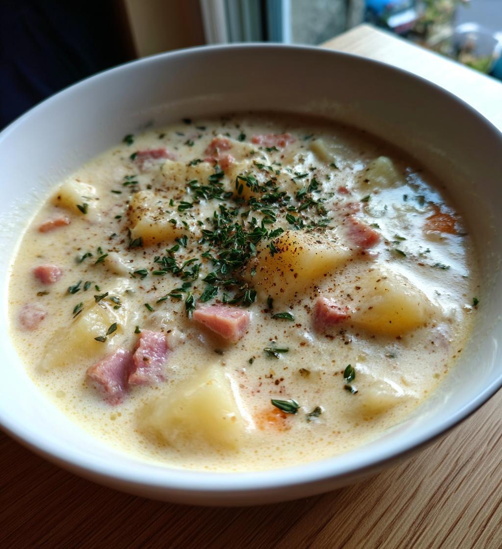 Romige Ham en Aardappelsoep - detail 1