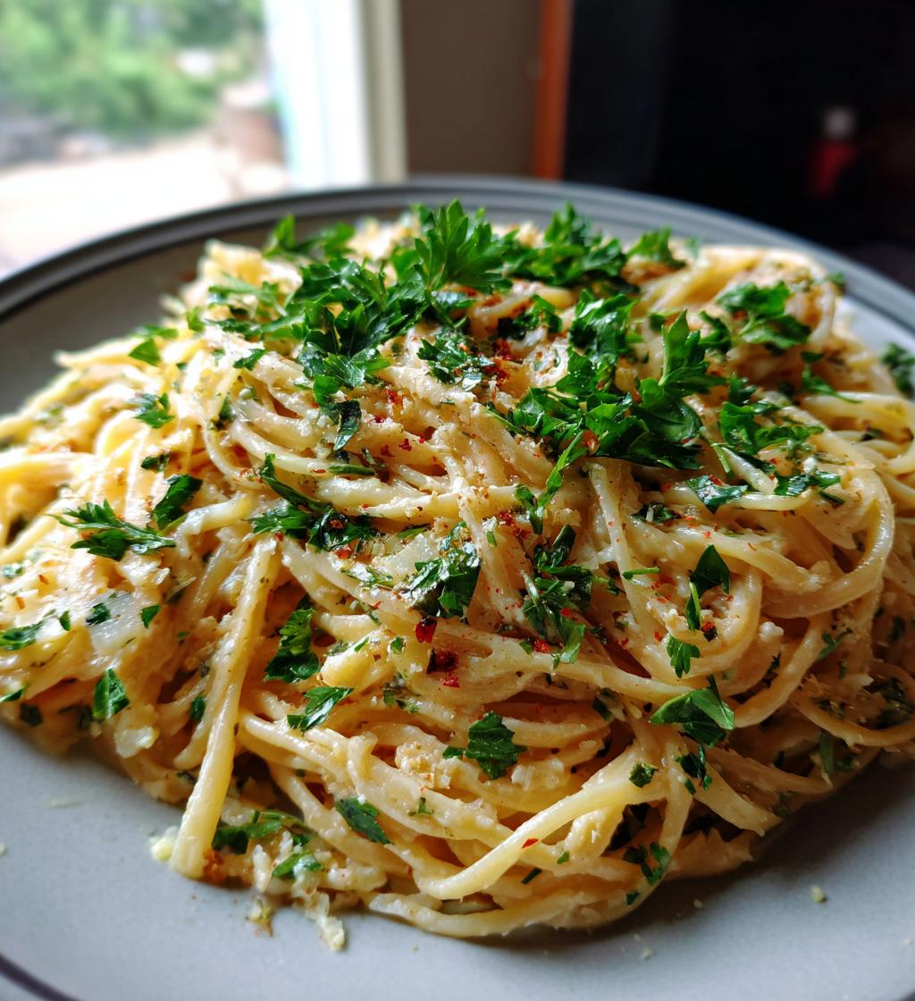 Romige Knoflook Parmezaan Pasta - detail 1