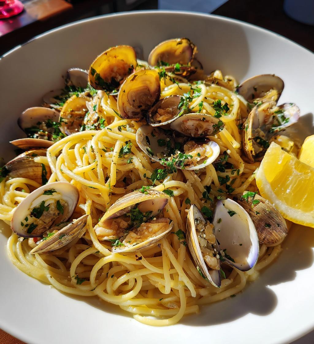 Spaghetti met venusschelpen - detail 1