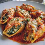 Spinazie en Ricotta Gevulde Schelpen