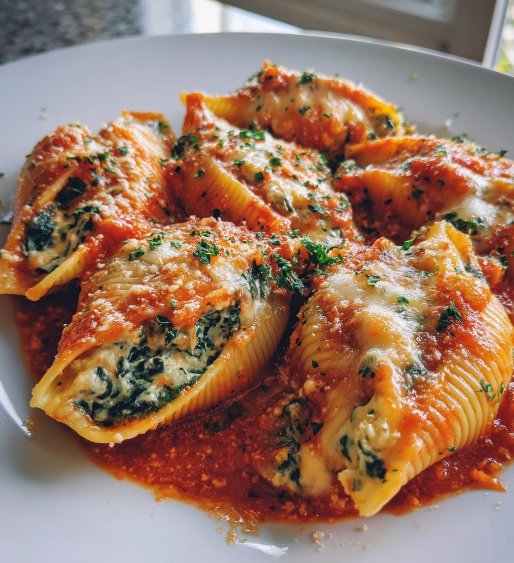 Spinazie en Ricotta Gevulde Schelpen