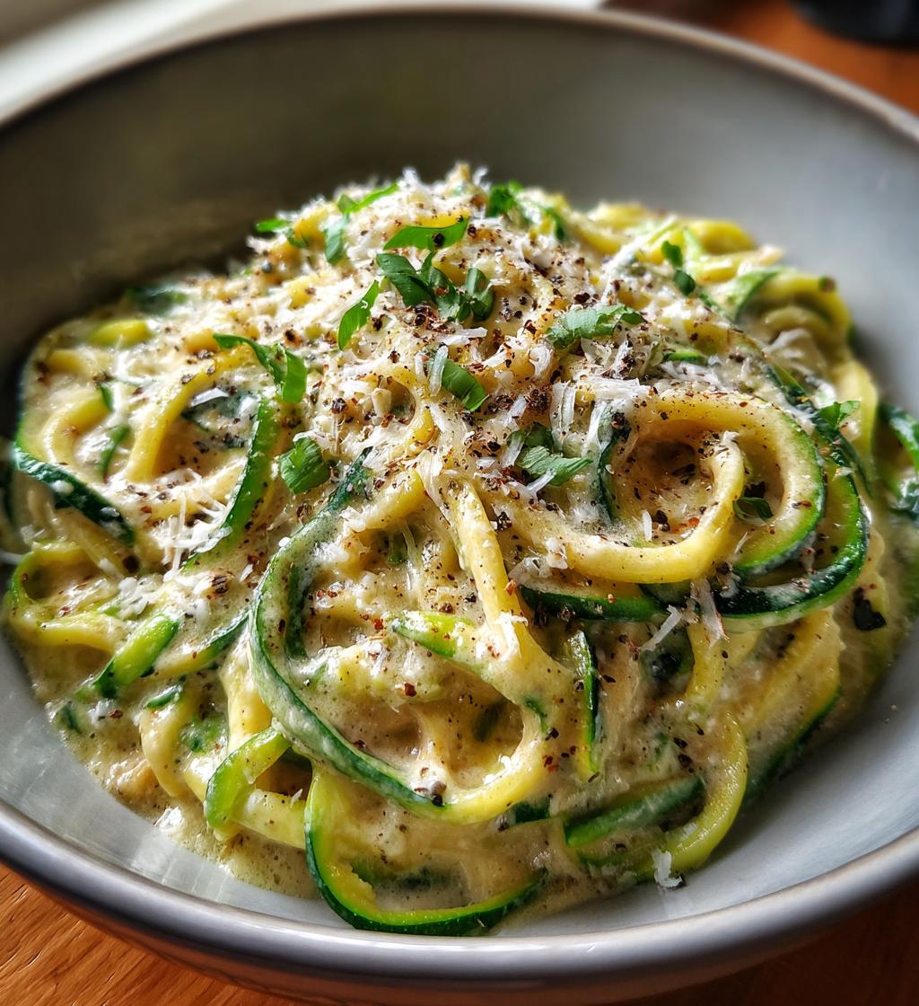 Zucchini Noodle Alfredo