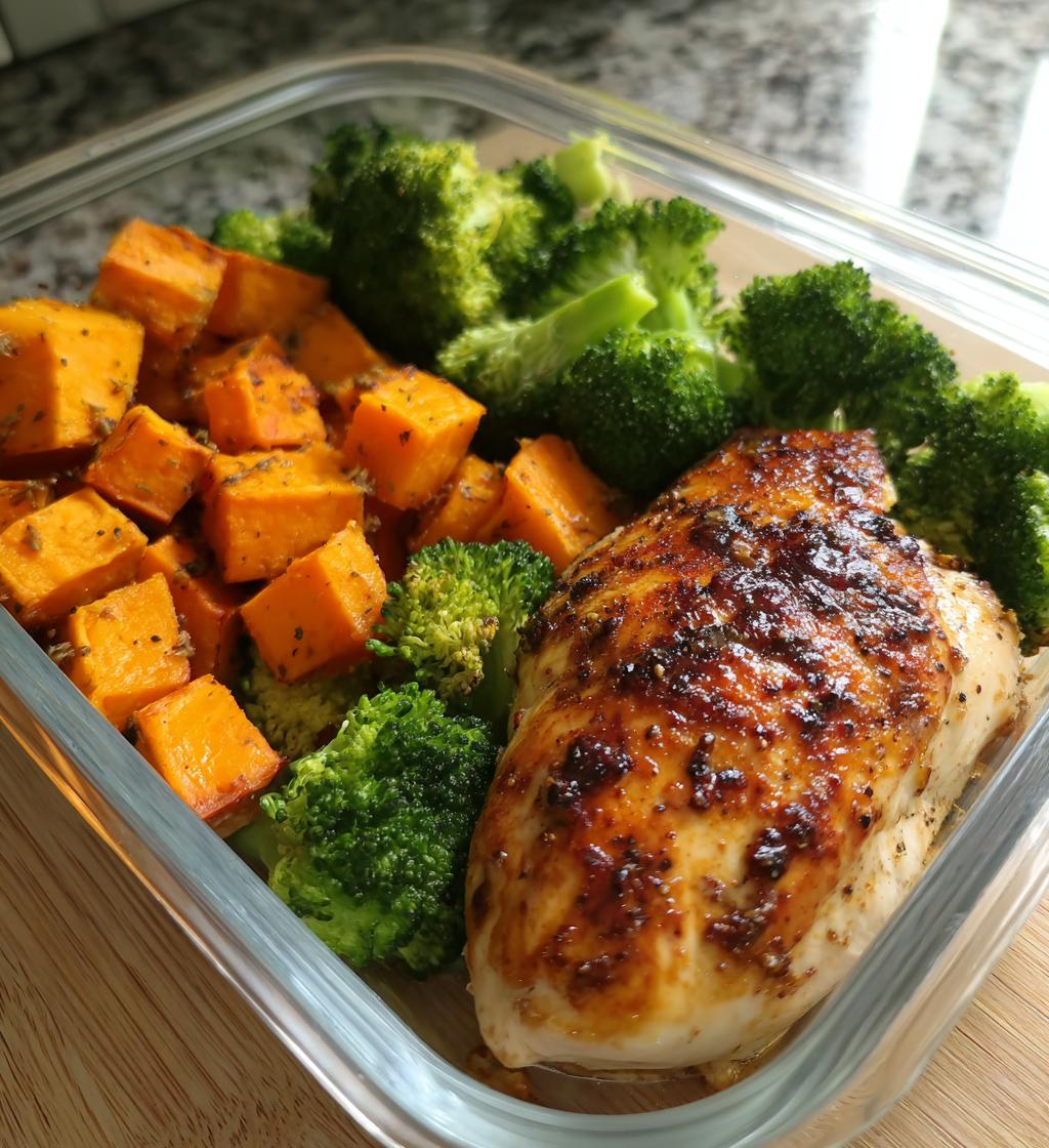 kip zoete aardappel meal prep - detail 1