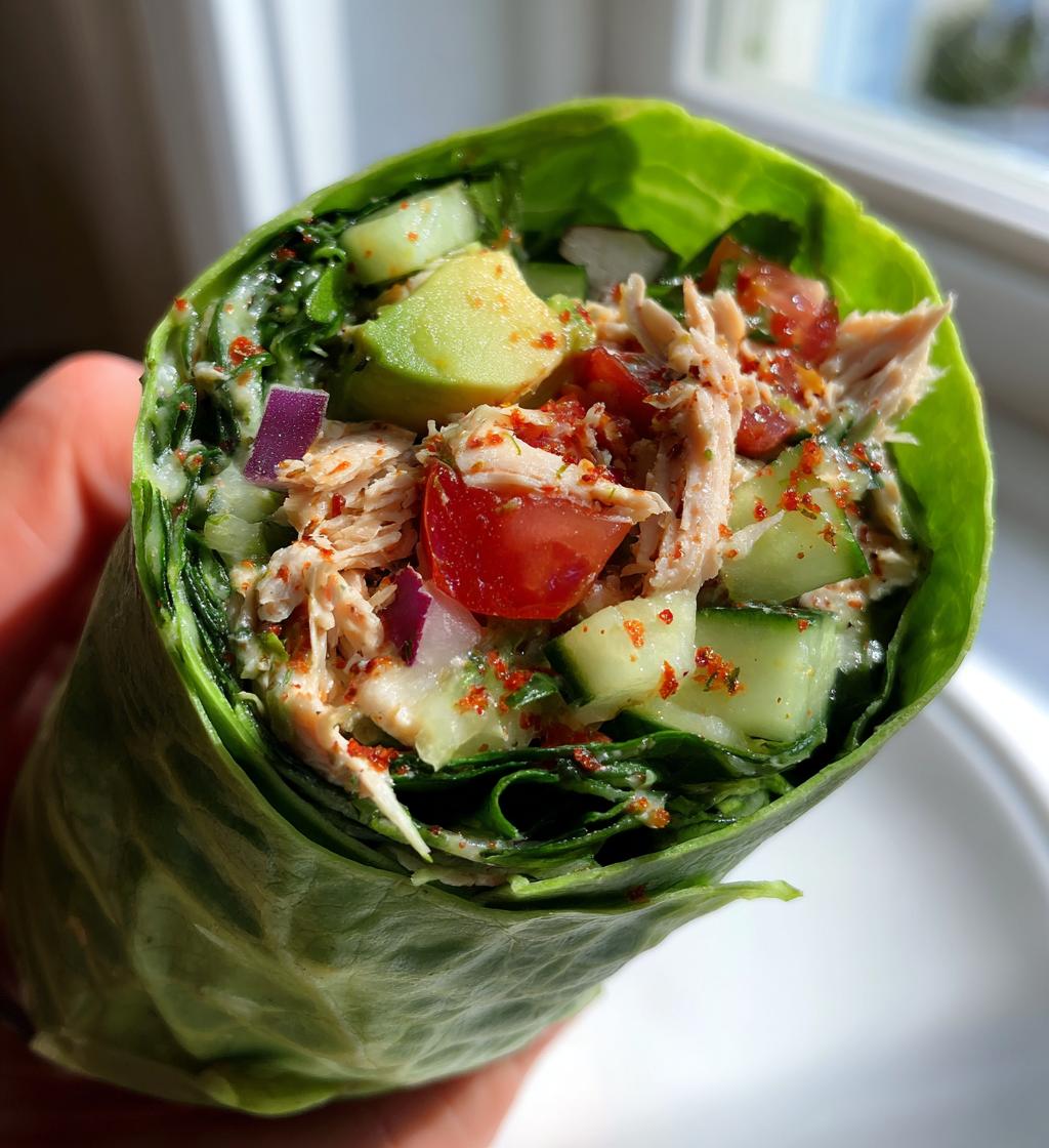 sla wrap kip salade - detail 1