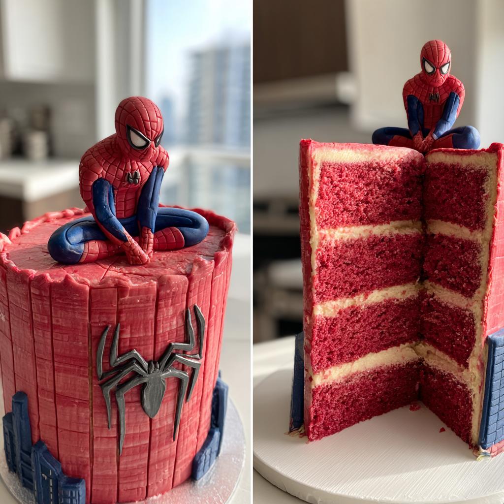 spiderman taart