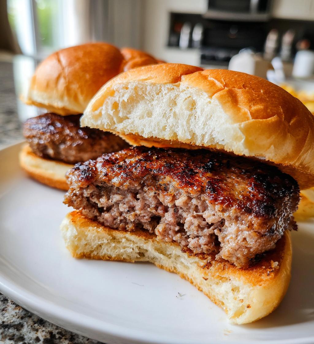 Air Fryer Burgers