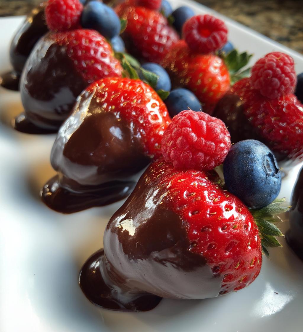 Bessen met pure chocolade - detail 1
