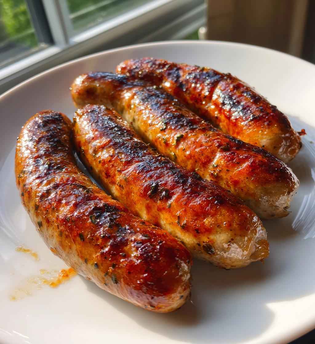 Bratwursten in de Air Fryer - detail 1