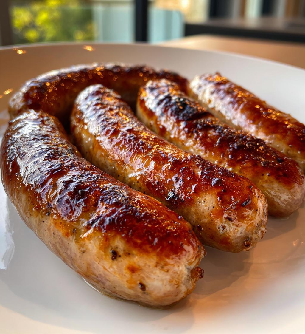 Bratwursten in de Air Fryer