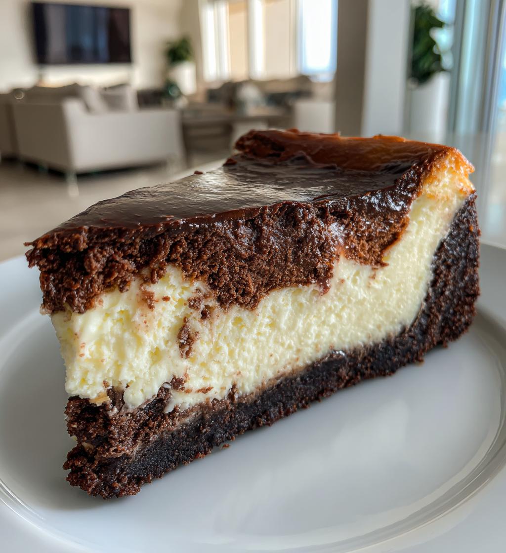 Brownie Bottom Cheesecake - detail 1