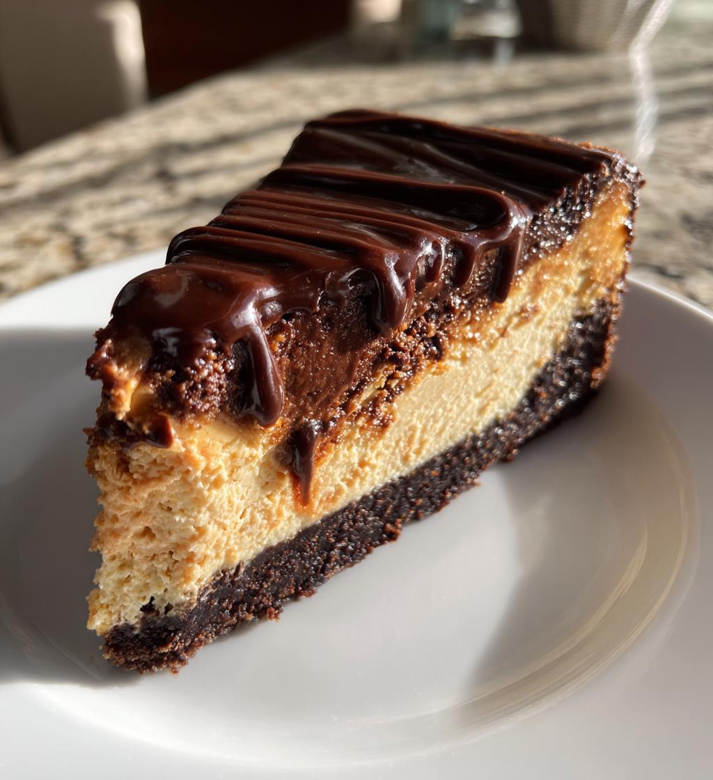 Chocolade Pindakaas Cheesecake - detail 1