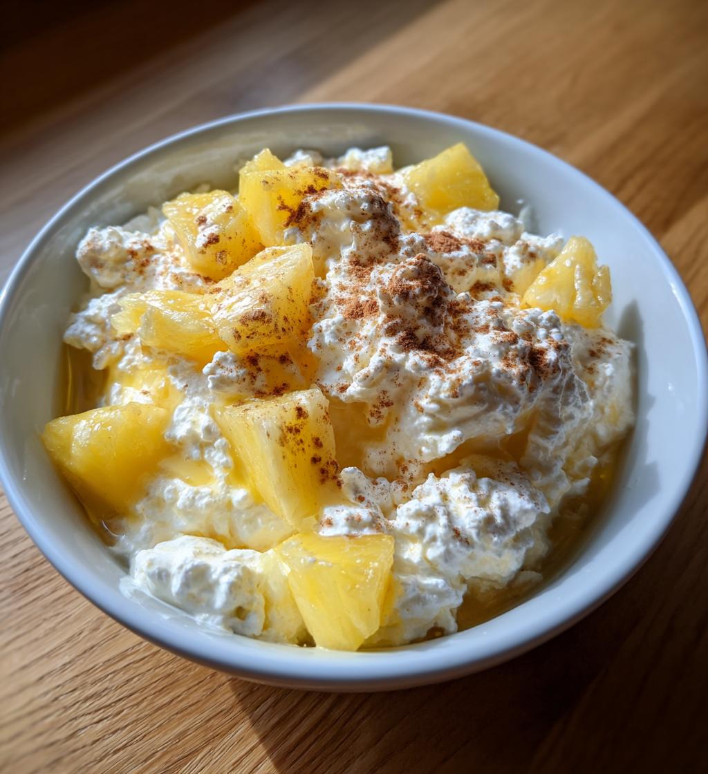 Cottage Cheese with Pineapple - detail 1