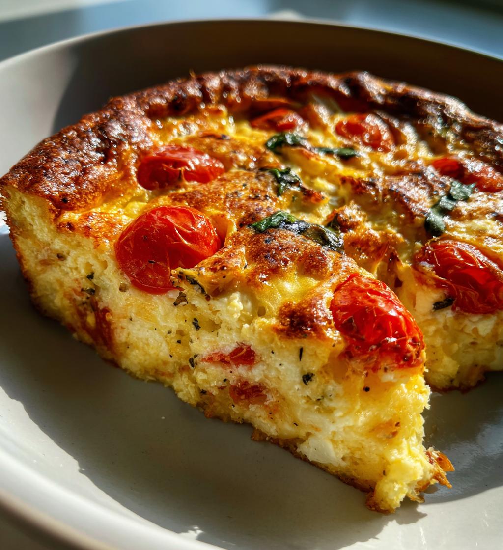 Crustless Caprese Quiche